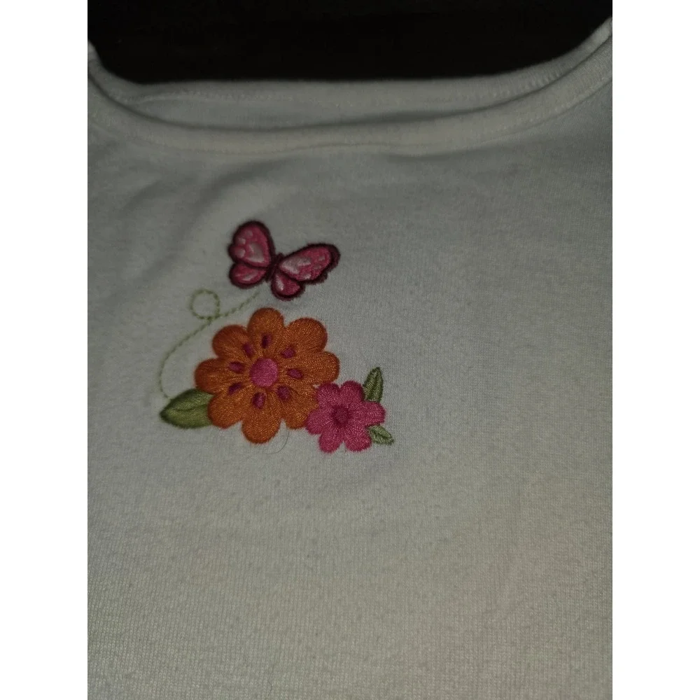 Gymboree butterfly girl top leggings skort lot outfit size 4
